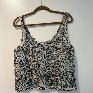 Zara Knitted Crop Top. Size Small.